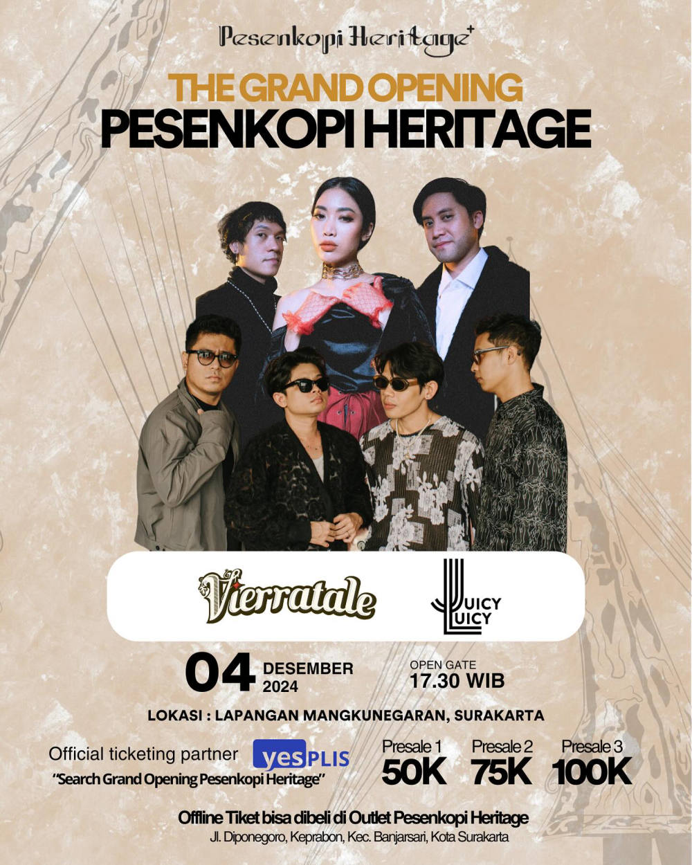 Vierratale dan Juicy Luicy Akan Tampil di Solo pada Awal Desember