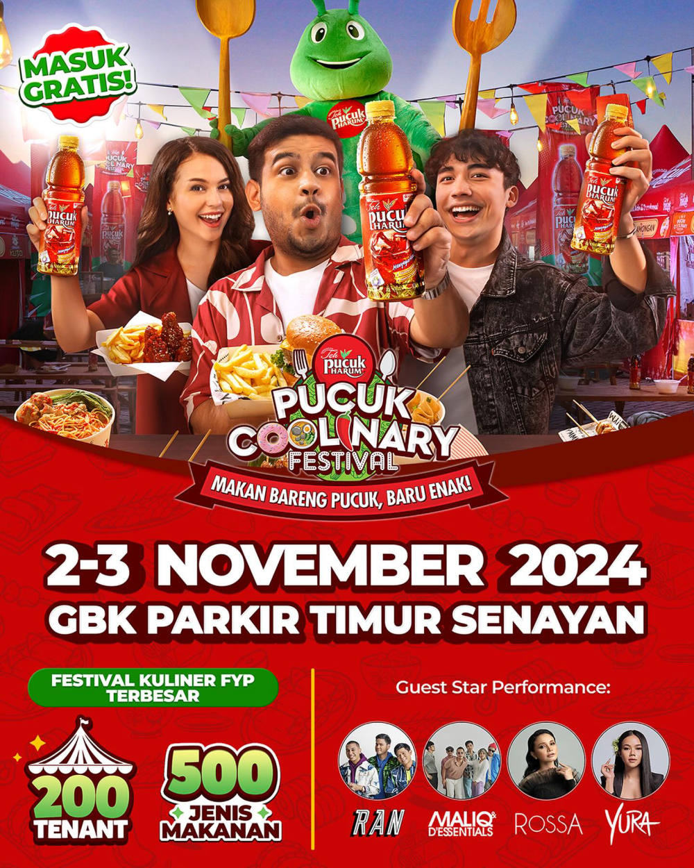 Pucuk Coolinary Festival 2024: Festival Kuliner dan Musik di GBK Senayan
