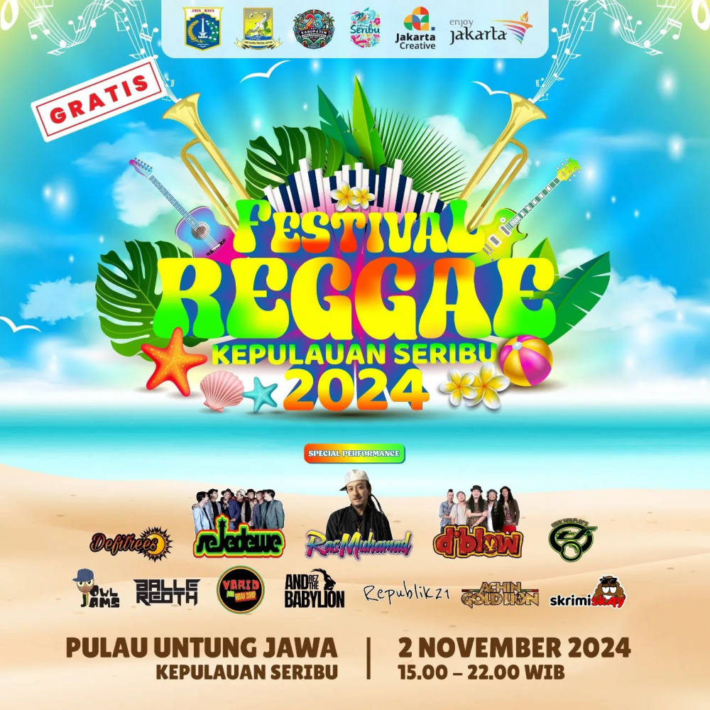 Festival Reggae Kepulauan Seribu 2024: Rayakan Musik dan Alam di Pulau Untung Jawa!