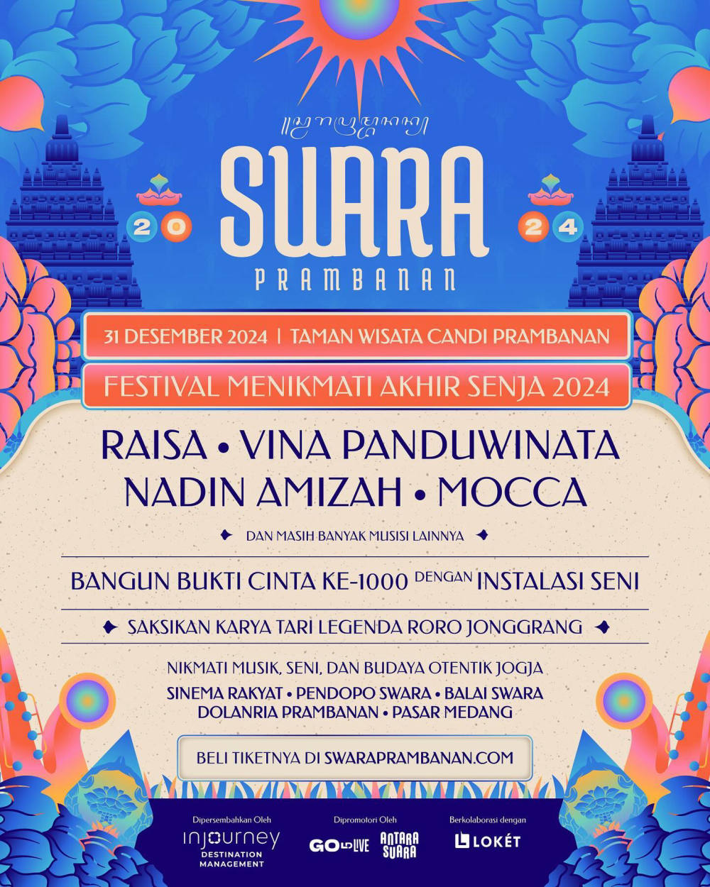 Harga Tiket Prambanan Swara Prambanan 2024: Festival Menikmati Akhir Senja