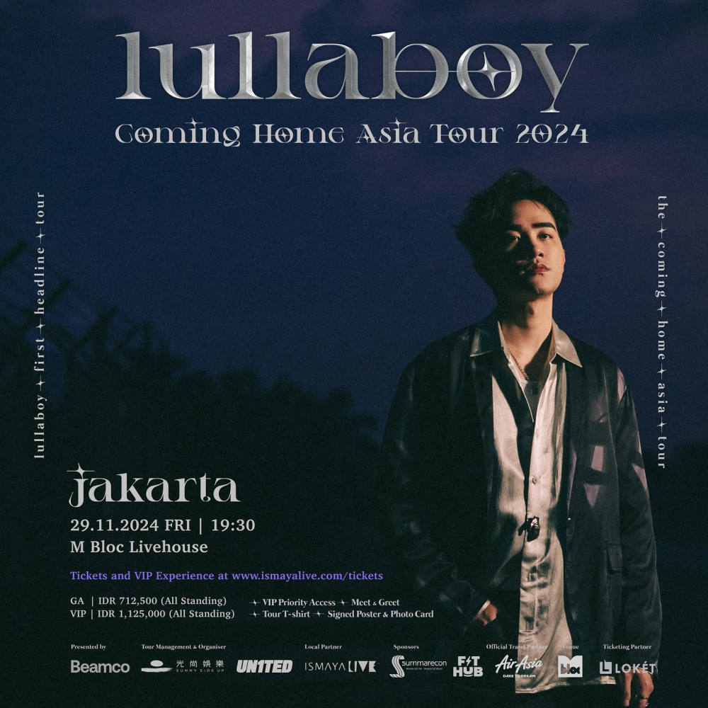 Harga Tiket dan Detail Venue untuk Konser Lullaboy “Coming Home Asia Tour 2024” di Jakarta