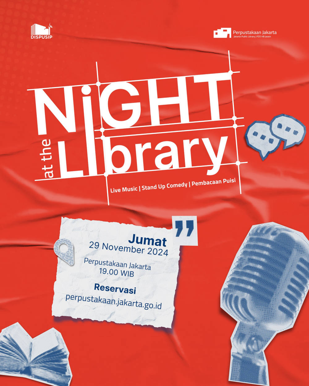 Malam Penuh Syair dan Musik di Perpustakaan Jakarta: “Night at The Library”
