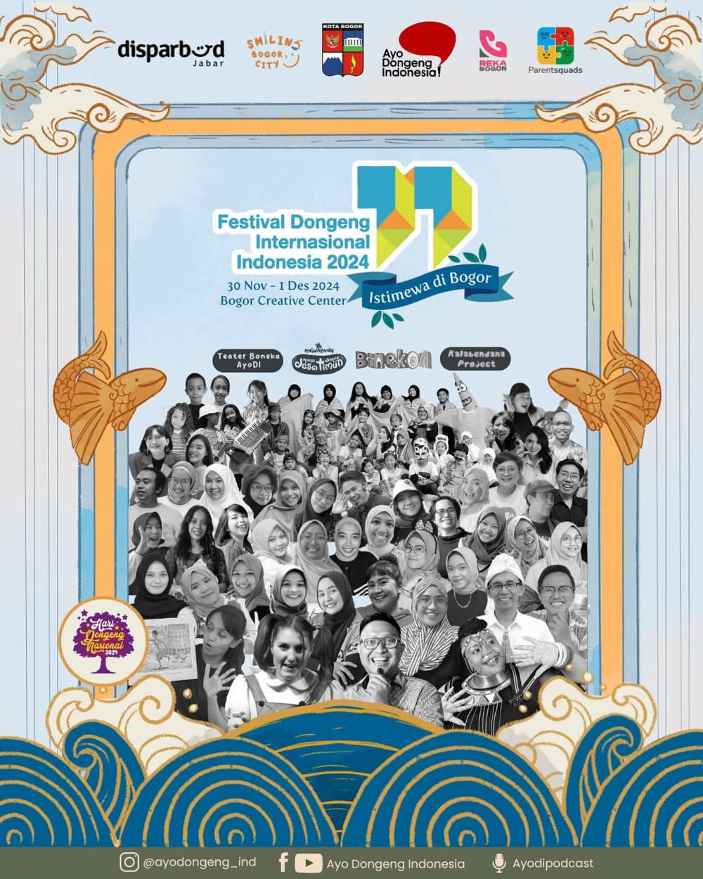 Festival Dongeng Internasional Indonesia 2024 Siap Meriahkan Bogor dengan Tema “Cerita Laut”