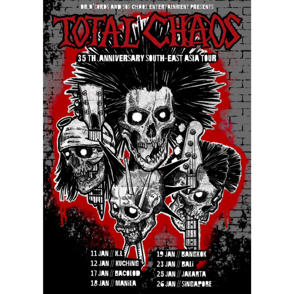 Total Chaos Gelar Tur 35 Tahun di Asia Tenggara, Singgah di Jakarta pada 25 Januari 2025