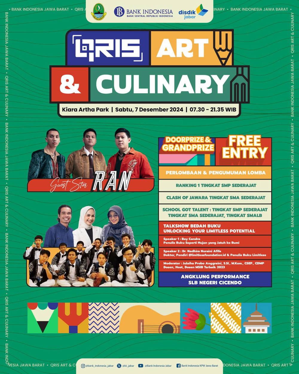 QRIS Art & Culinary 2024: Eksplorasi Seni, Kuliner, dan Literasi di Kiara Artha Park Bandung
