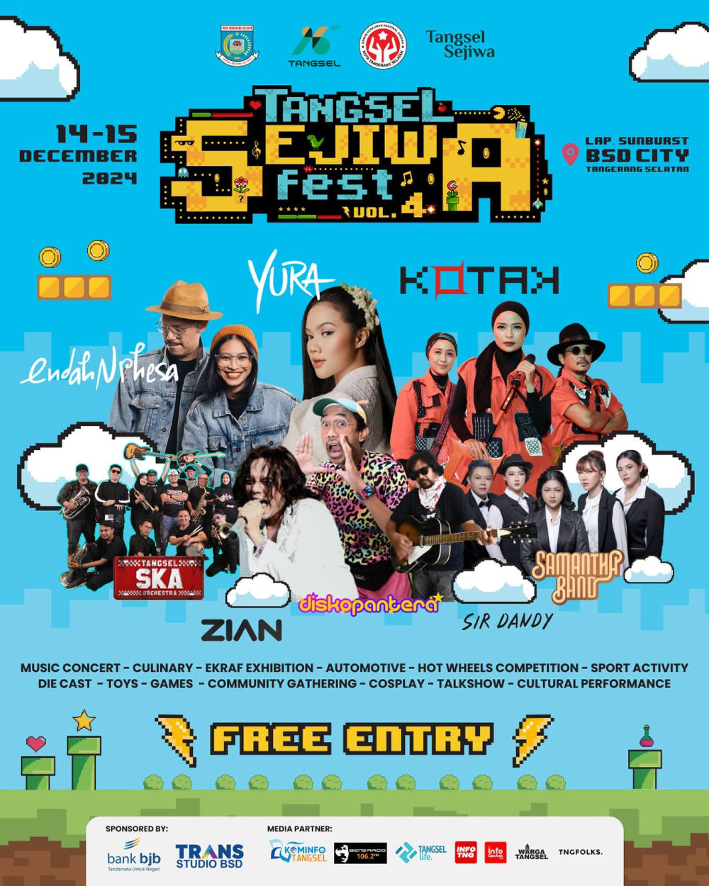 Tangsel Sejiwa Festival Vol. 4: Perayaan Meriah HUT ke-16 Kota Tangerang Selatan