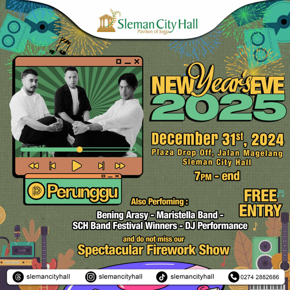 Konser Gratis Perunggu Sambut Tahun Baru 2025 di Yogyakarta
