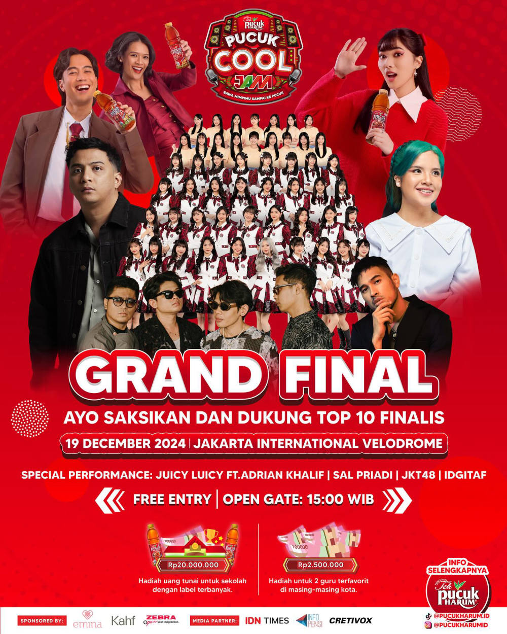 Saksikan Penampilan Adrian Khalif, JKT48, dan Sal Priadi di Grand Final Pucuk Cool Jam 2024: Rayakan Bakat dan Mimpi Generasi Muda Indonesia