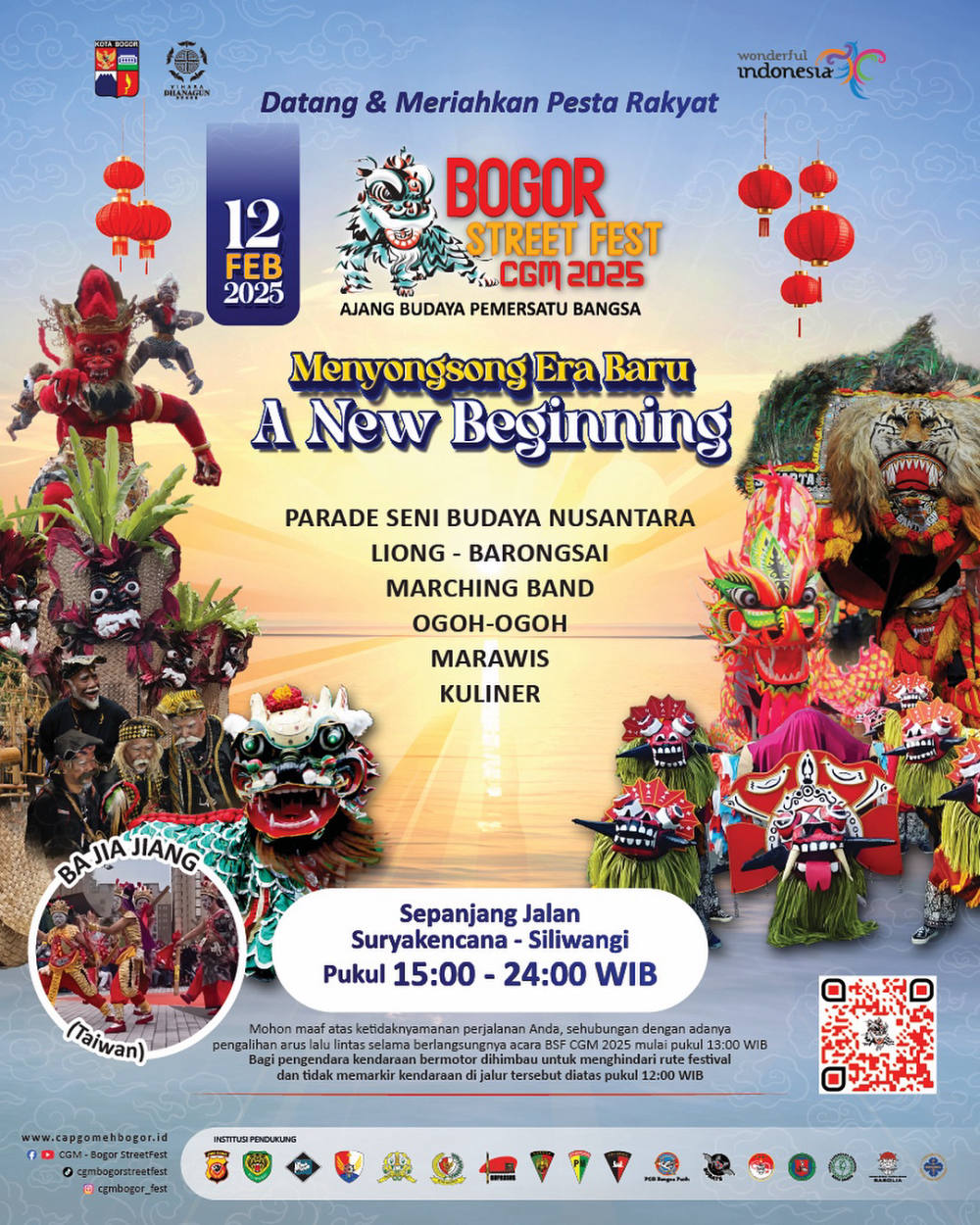 Bogor Bersiap Sambut Bogor Street Fest Cap Go Meh 2025