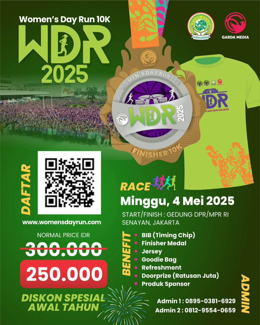 WOMEN’S DAY RUN 2025 Targetkan 6.000 Peserta, Siap Digelar di Gedung DPR/MPR RI