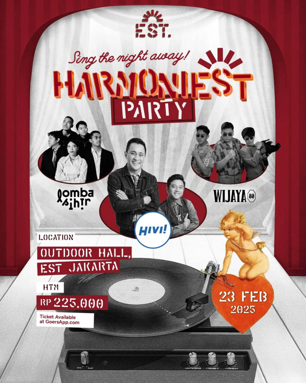HarmoniEST Party: Wijaya80, Lomba Sihir, dan HIVI! di Jakarta Timur