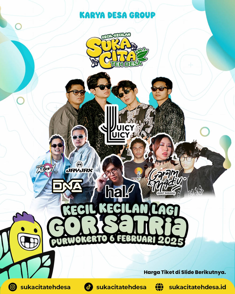 Konser “Kecil-kecilan Lagi” Hadirkan Juicy Lucy dan Garam & Madu