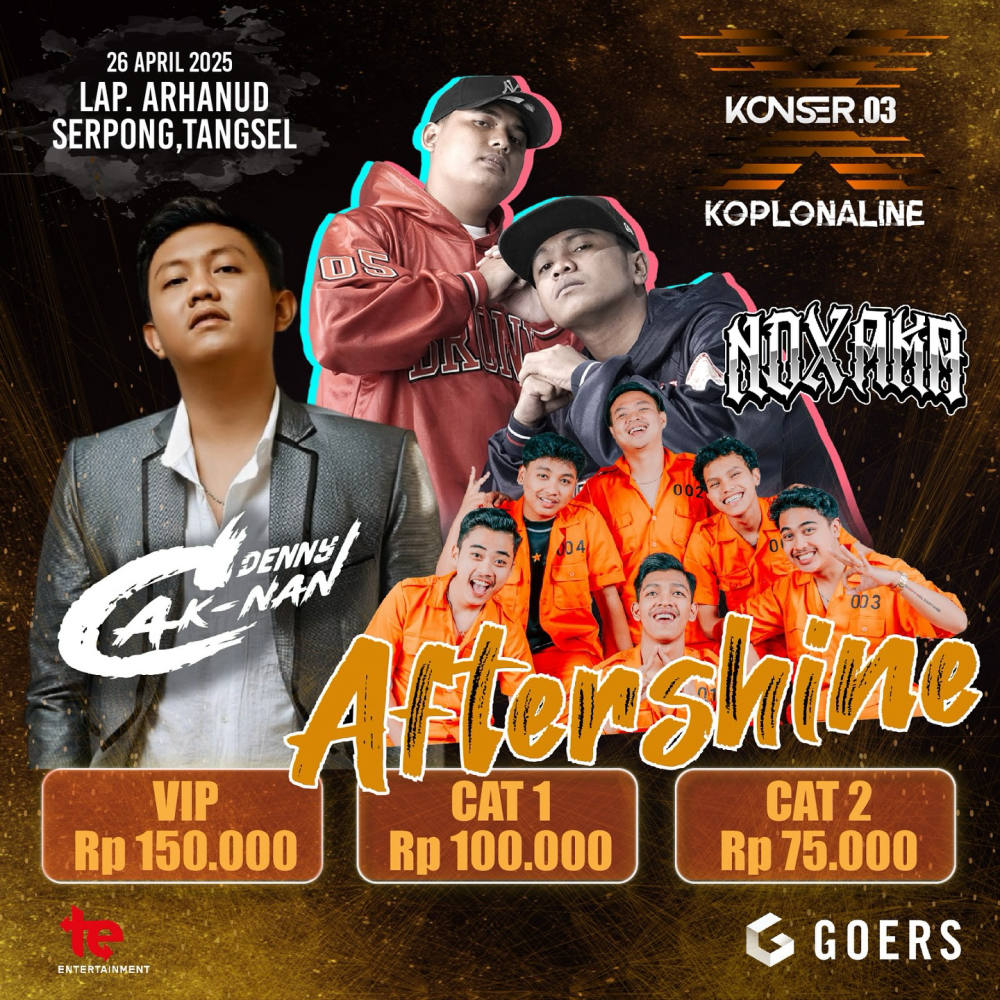 Konser X.03 Koplonaline Siap Guncang Tangerang Selatan, Hadirkan Denny Caknan, NDX AKA dan Aftershine