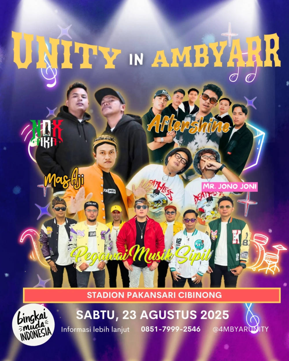 UNITY IN AMBYAR: Alunan Musik di Stadion Pakansari