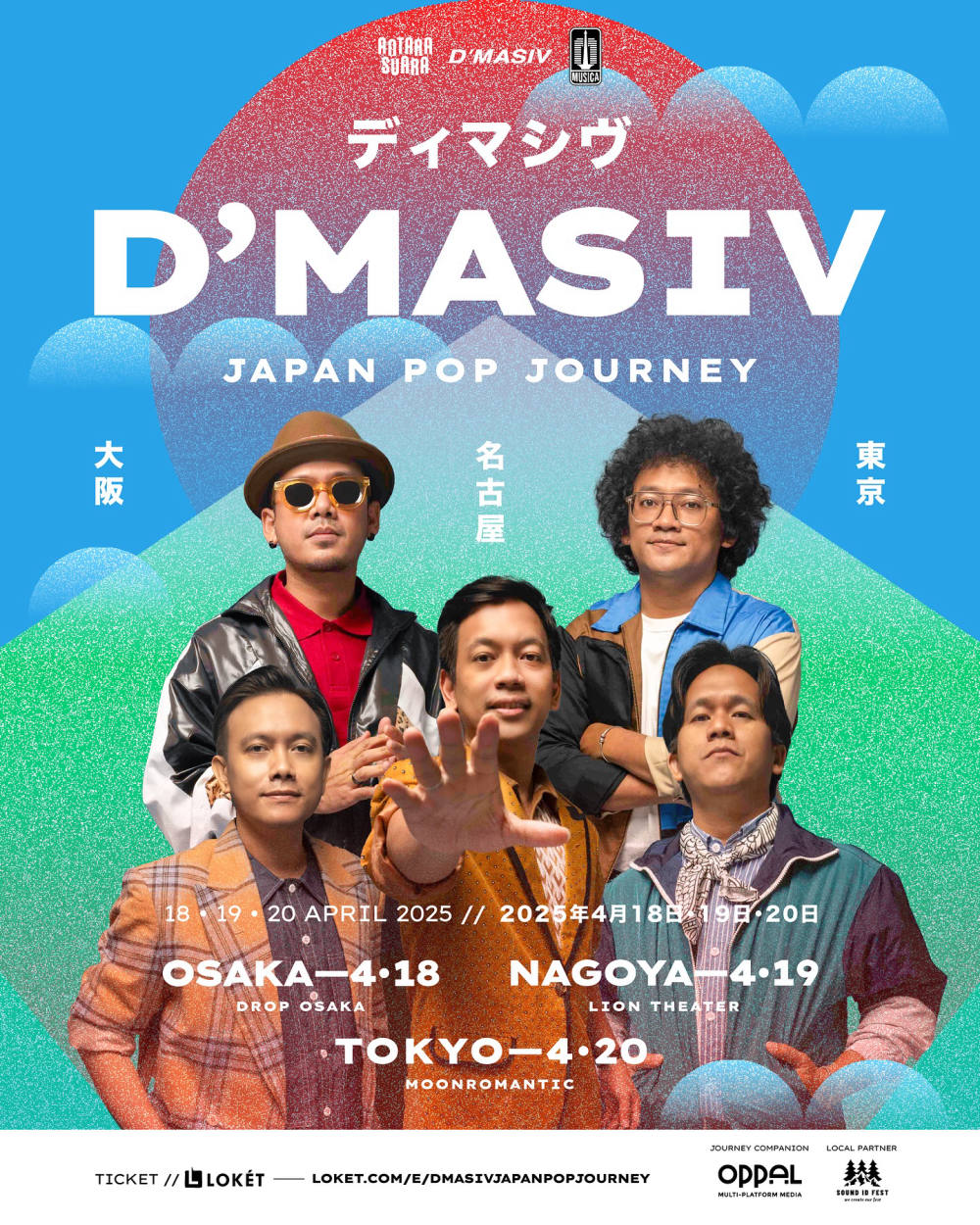 D’MASIV GELAR TUR JAPAN POP JOURNEY 2025