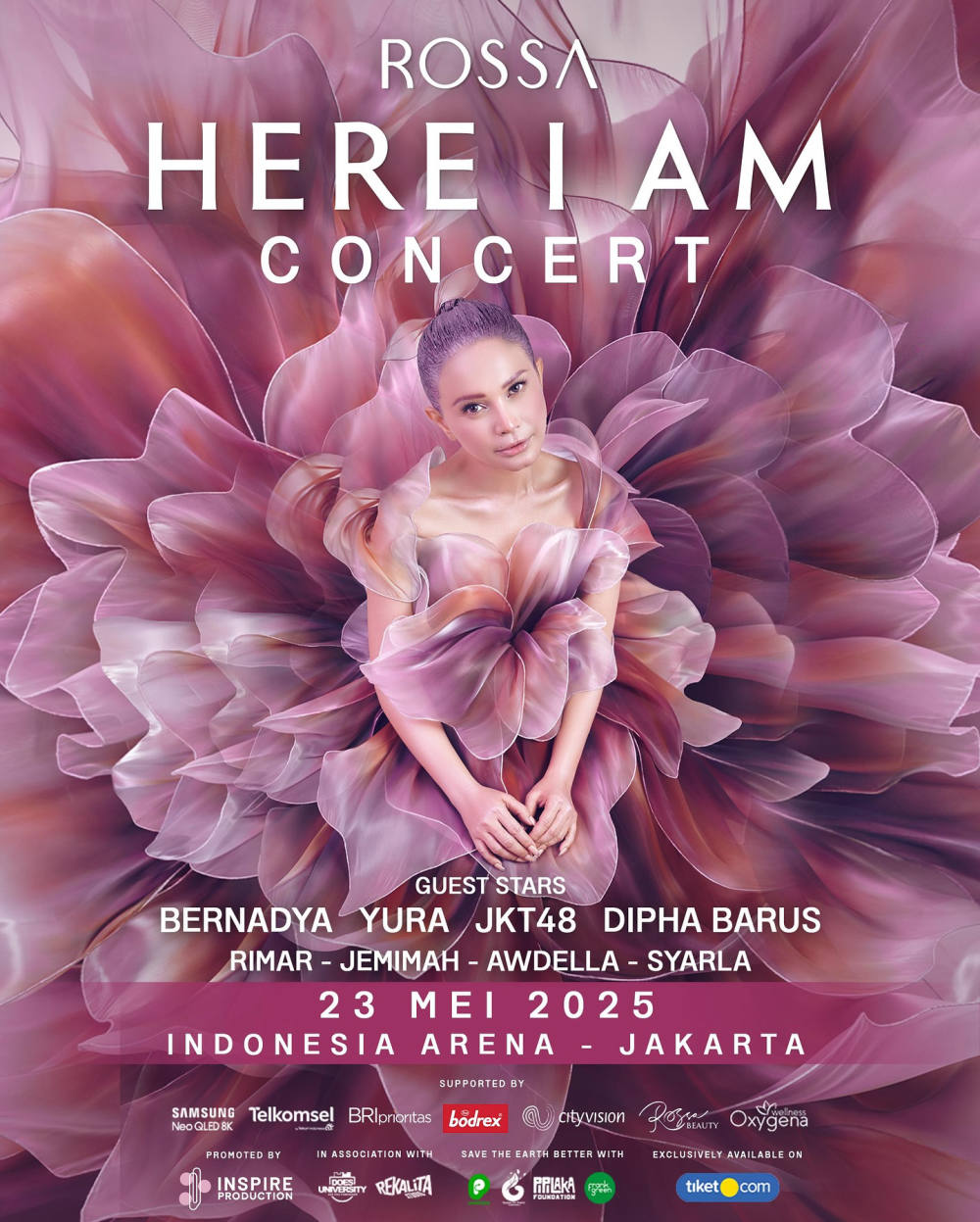 Konser Rossa “HERE I AM” di Jakarta, Hadirkan Bernadya, Yura Yunita hingga JKT48