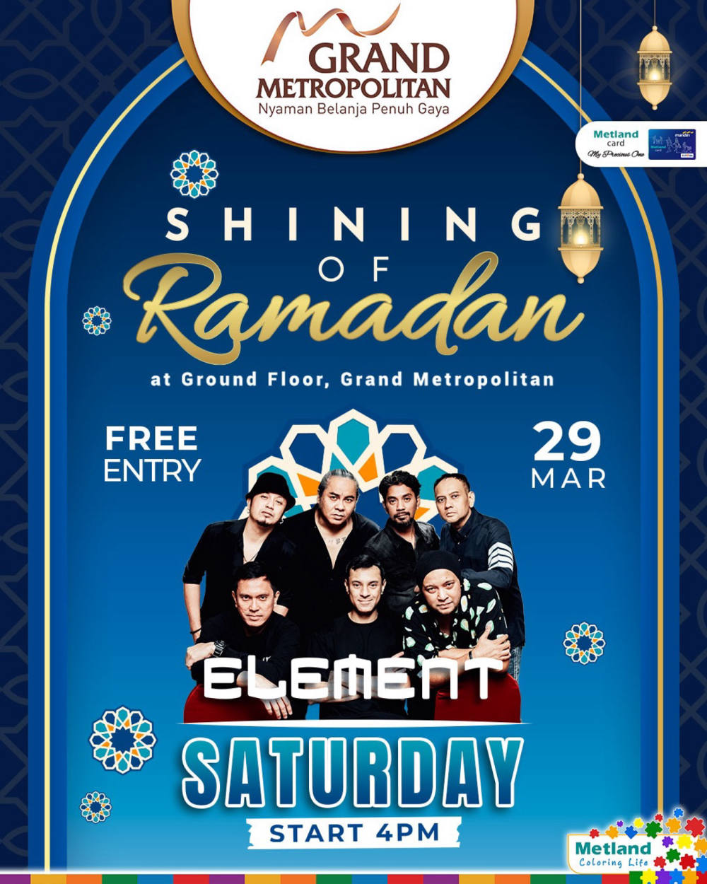 Element Siap Meriahkan SHINING OF RAMADAN di Bekasi