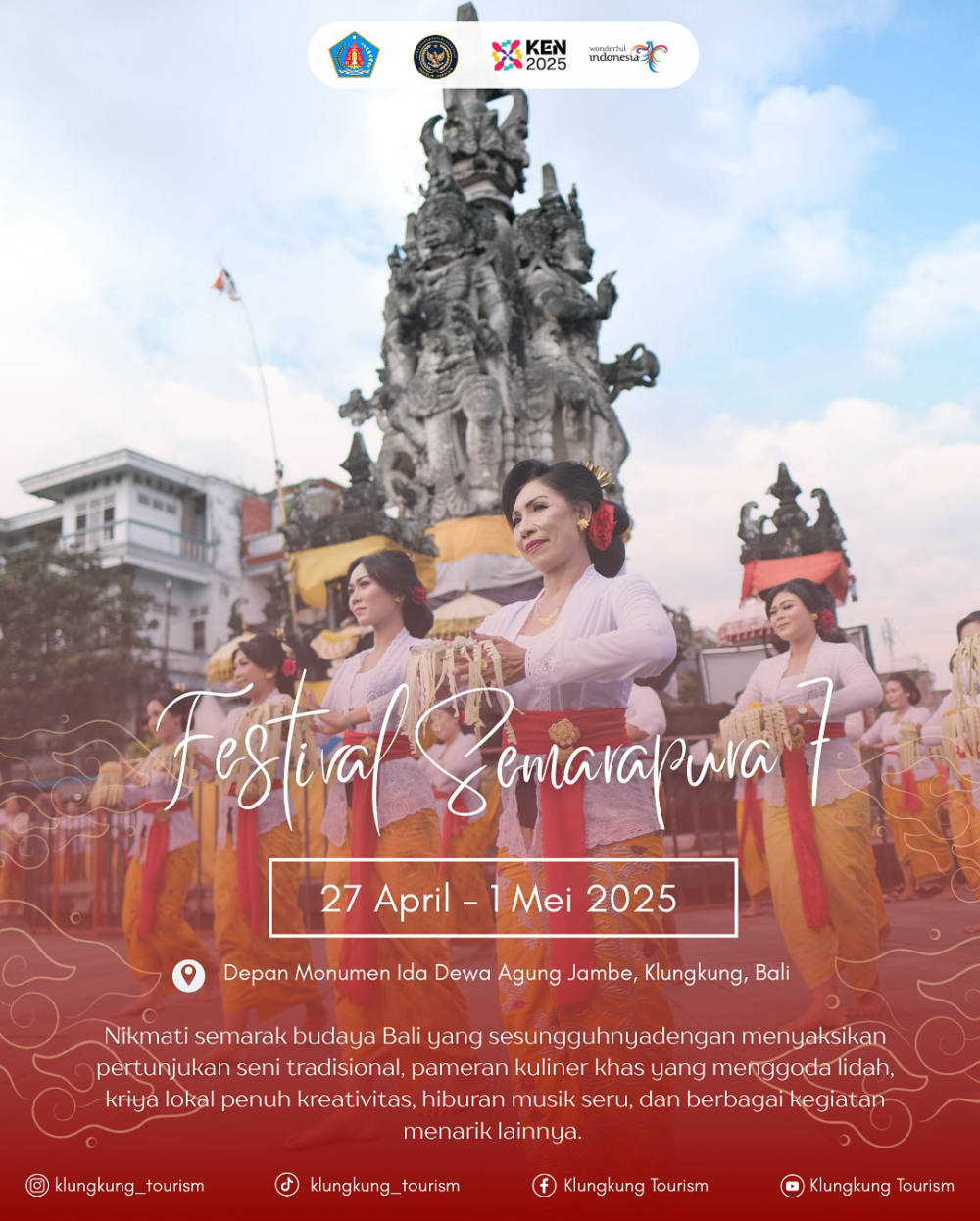 Rayakan Festival Semarapura 2025, Dari Seni Tradisi Hingga Kuliner Khas