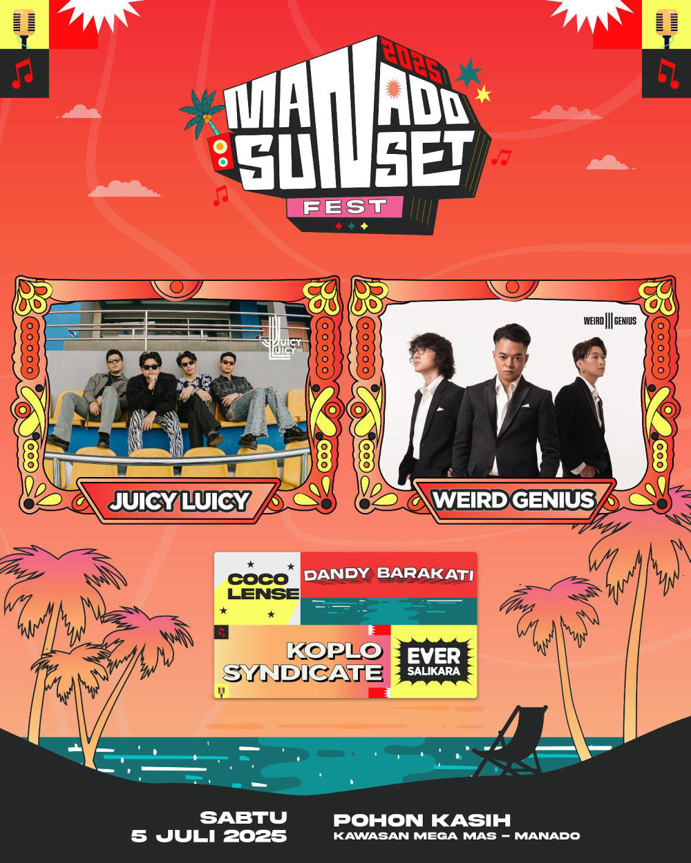 Manado Bersiap Gelar Sunset Fest 2025, Konser Musik di Tengah Panorama Senja