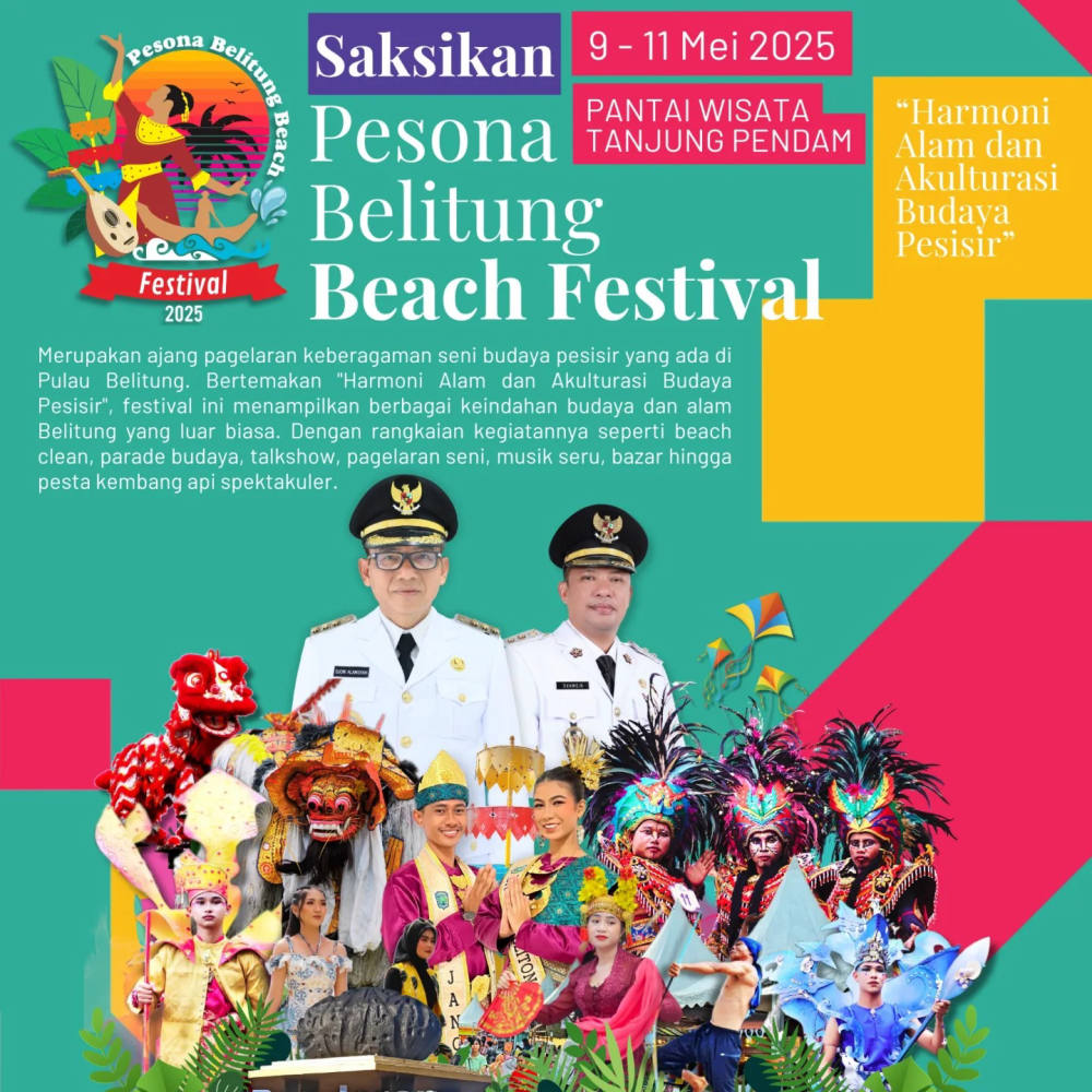 Pesona Belitung Beach Festival 2025 Siap Digelar, Angkat Budaya dan Alam Pesisir