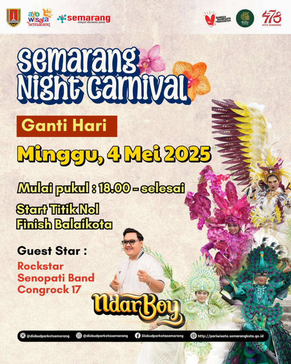 Jadwal Diubah, Semarang Night Carnival 2025 Digelar Hari Minggu dengan Sentuhan Musik dan Kuliner