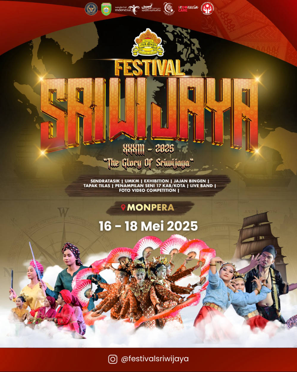 Festival Sriwijaya XXXIII Siap Digelar di Palembang, Angkat Warisan Maritim Nusantara