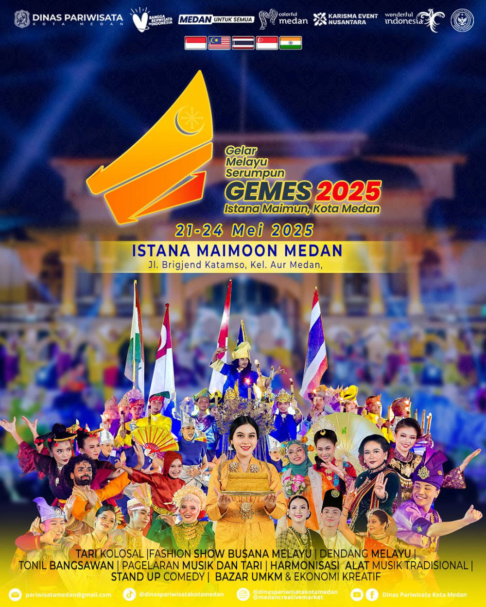 Gelar Melayu Serumpun Siap Digelar di Istana Maimun, Medan