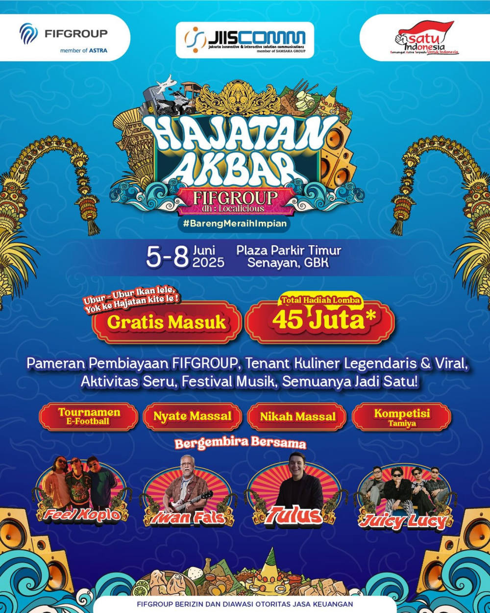 Festival JIISCOMM Culinary Siap Digelar di Senayan, Hadirkan Kuliner Legendaris dan Jajanan Viral