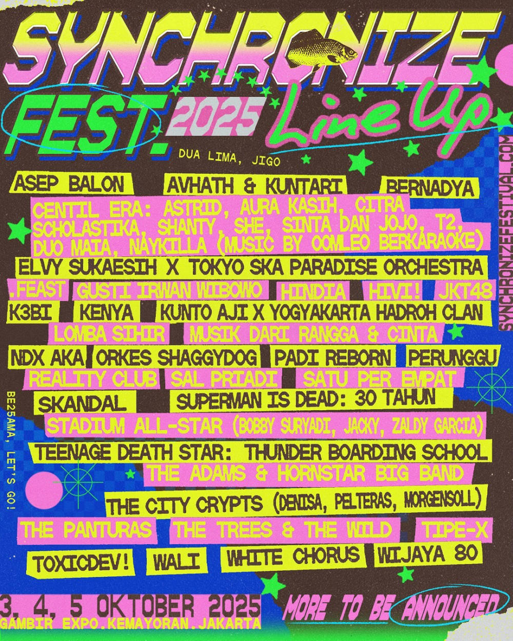 Synchronize Fest 2025 Umumkan Line Up Pertama, Ratusan Nama Siap Ramaikan Panggung
