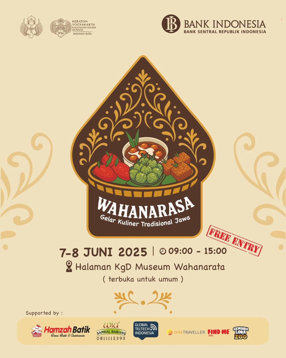 Wahanarasa 2025: Kuliner Tradisional Ramaikan Garebeg Besar di Yogyakarta