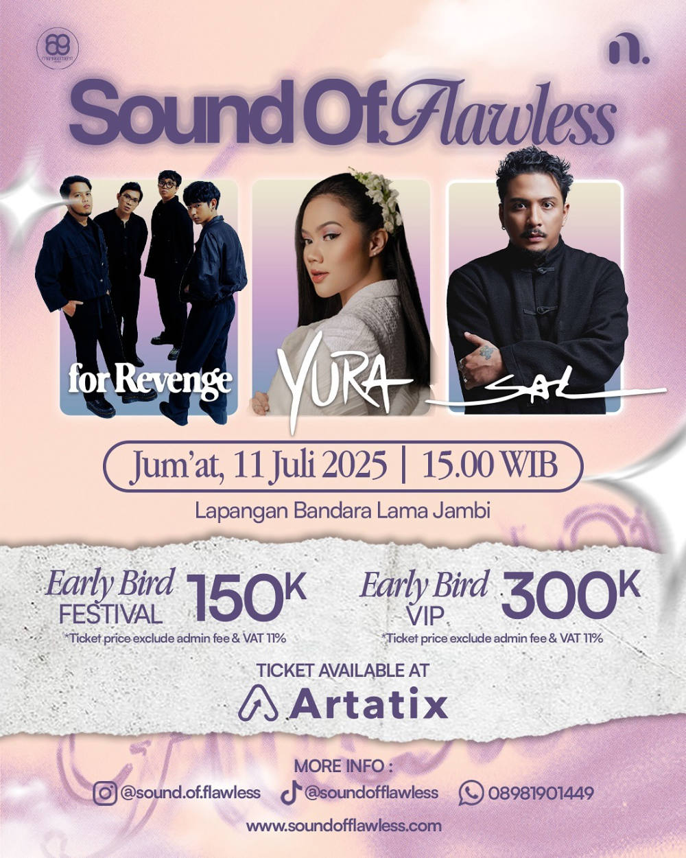Sound of Flawless Vol. 2 Siap Digelar di Jambi, Usung Konsep Intimate Showcase