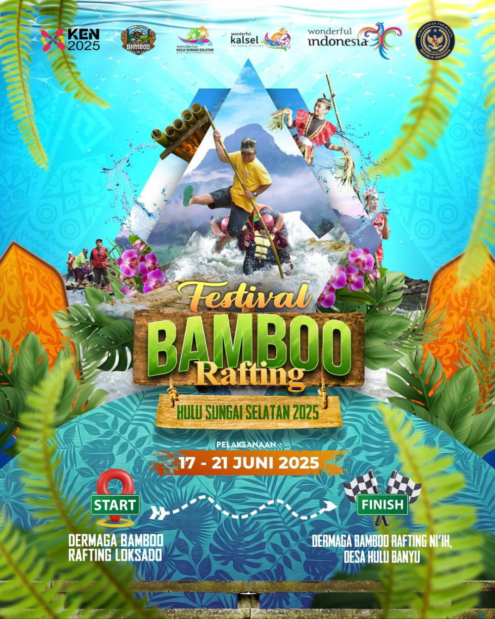 Festival Bamboo Rafting Siap Digelar di Kalimantan Selatan, Angkat Budaya Lokal Lewat Wisata Sungai