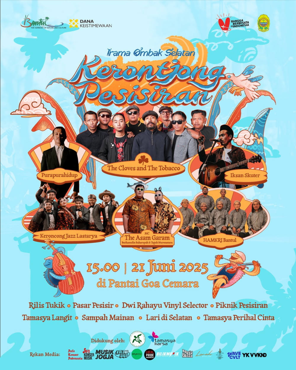Keroncong dan Musik Pantai Bertemu di Bantul: “Irama Ombak Selatan” Siap Digelar 21 Juni 2025