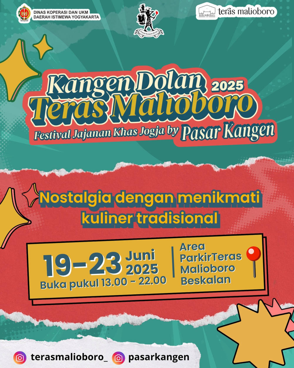 Pasar Kangen 2025 Akan Hadir di Teras Malioboro, Hadirkan Suasana Nostalgia Khas Jogja