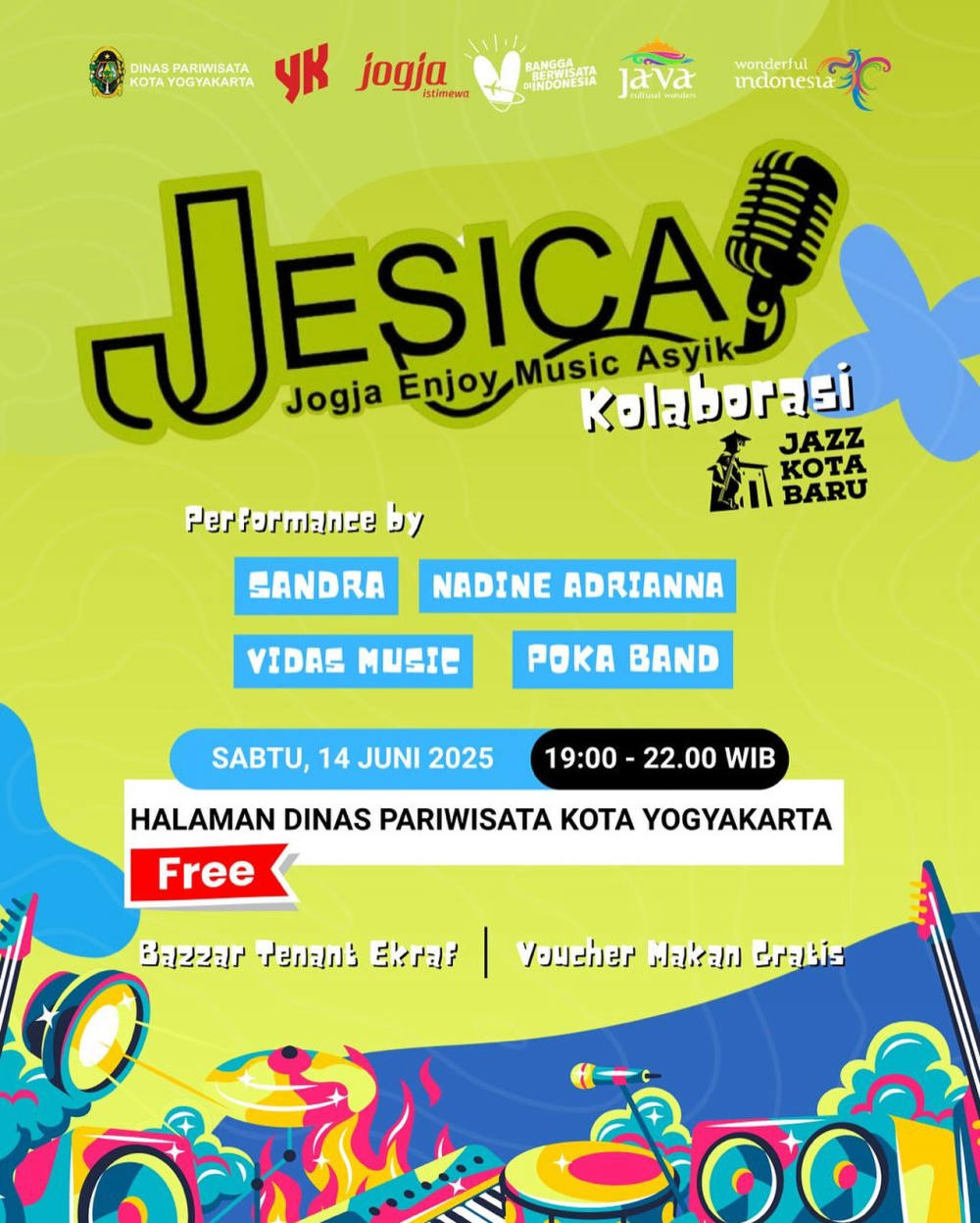Acara Musik JESICA Kembali Hadir di Yogyakarta Sabtu Mendatang
