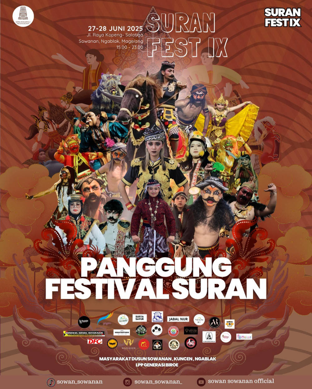 Suran Fest IX Hadirkan Kirab Tumpeng dan Pentas Seni Tari di Magelang