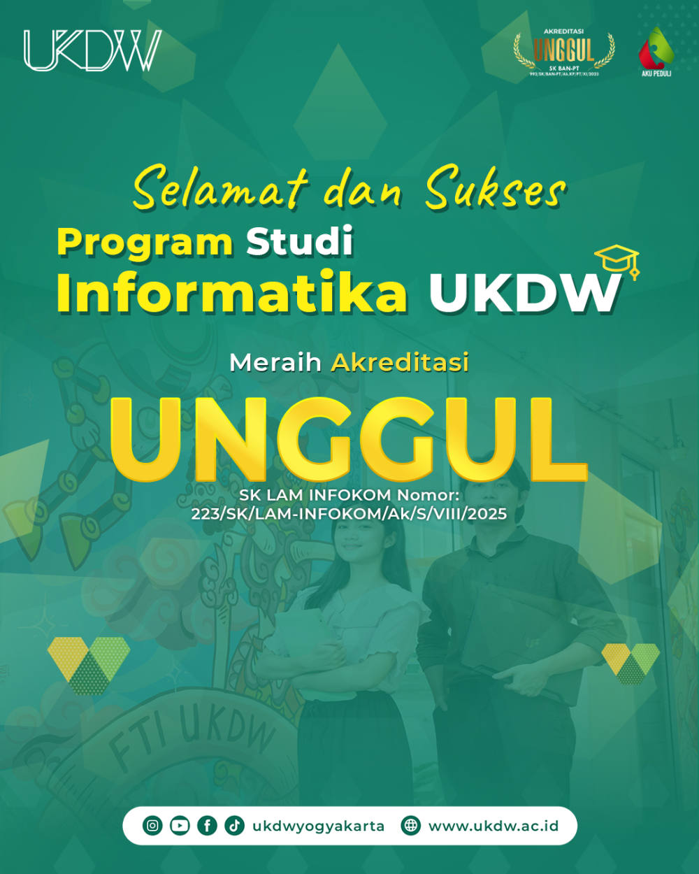 Prodi Informatika UKDW Raih Akreditasi Unggul, Perkuat Reputasi di Bidang Teknologi Informasi