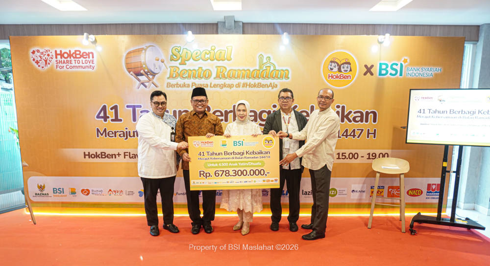 BSI Maslahat, BSI, dan HokBen Hadirkan Kebahagiaan Ramadan Lewat Program Buka Puasa Bersama Yatim BSI Maslahat, BSI, dan HokBen Hadirkan Kebahagiaan Ramadan Lewat Program Buka Puasa Bersama Yatim