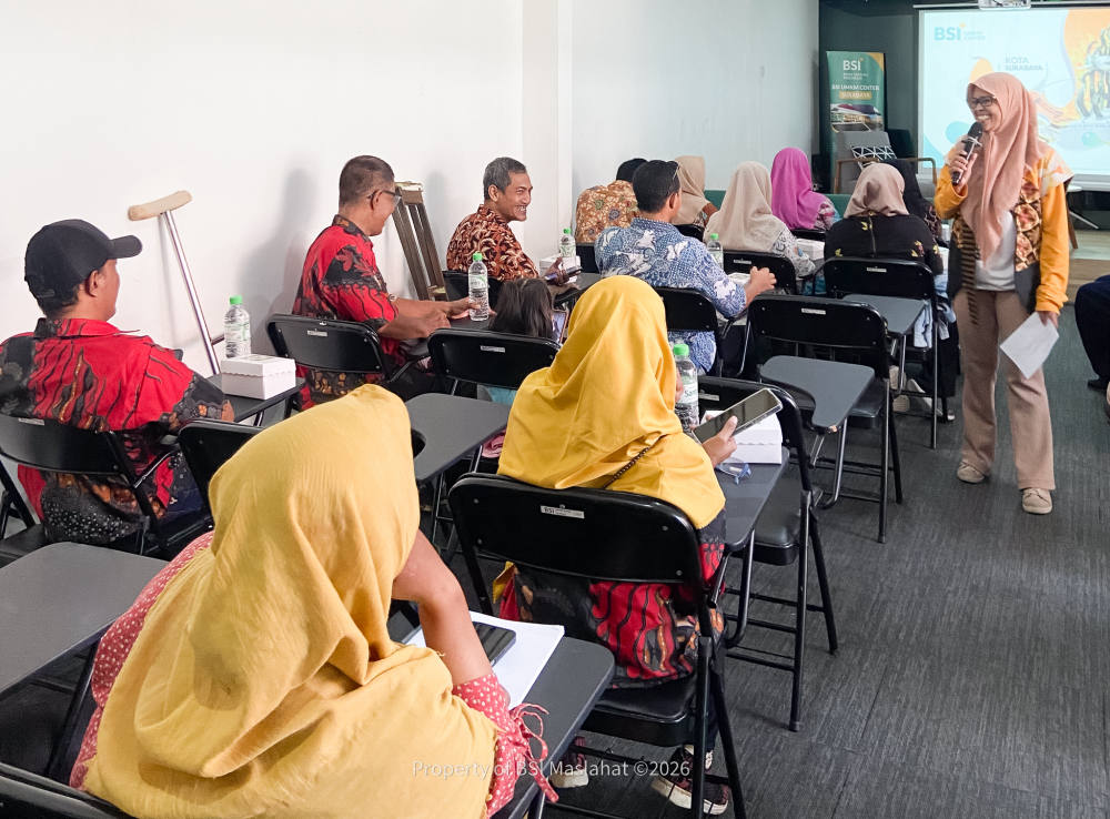 BSI Maslahat Dorong Kemandirian Penyandang Disabilitas Surabaya lewat Pelatihan dan Bantuan Modal wirausaha