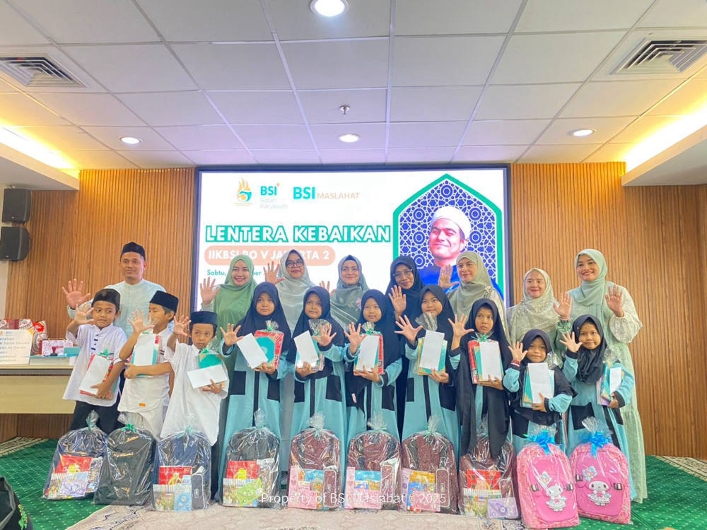 BSI Maslahat bersama IIK BSI RO V Jakarta 2 selenggarakan Lentera  Kebaikan  