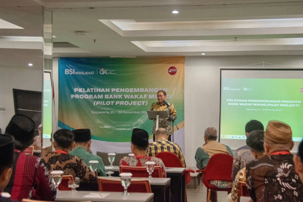 BSI Maslahat Selenggarakan Pelatihan Pengembangan Bank Wakaf Mikro Di Yogyakarta