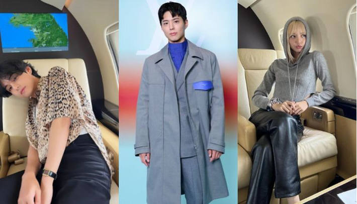 Berfoto di Tempat yang Sama, Benarkah Lisa BLACKPINK, V BTS, dan Park Bo Gum Menggunakan Pesawat Pribadi yang Sama?