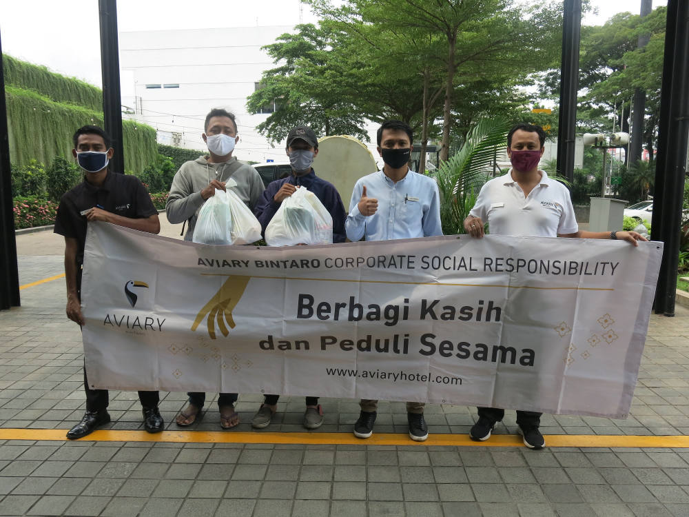 Aviary Bintaro Berbagi Kebahagiaan Bersama Karyawannya Di Masa Pandemi Covid19