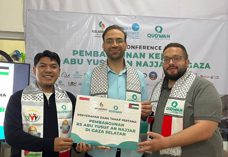 BSI Maslahat Serahkan Bantuan Renovasi Rumah Sakit Abu Yusuf An-Najjar Di Gaza
