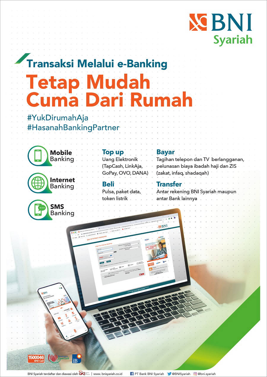 Optimalkan Layanan Nasabah, BNI Syariah Antisipasi Penyebaran COVID-19