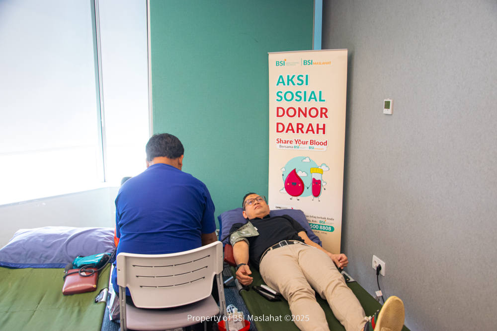 BSI Maslahat dan Serikat Pegawai BSI Gelar Aksi Donor Darah Himpun Ratusan  Kantong Darah  