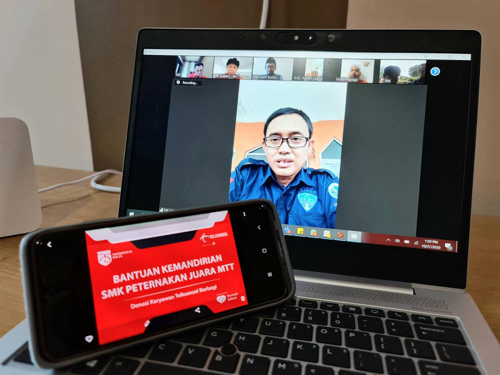 Dukung SMK Peternakan Juara MTT Terus Bergerak Maju, Telkomsel Hadir Beri Hewan Ternak dan Bibit Pohon Produktif