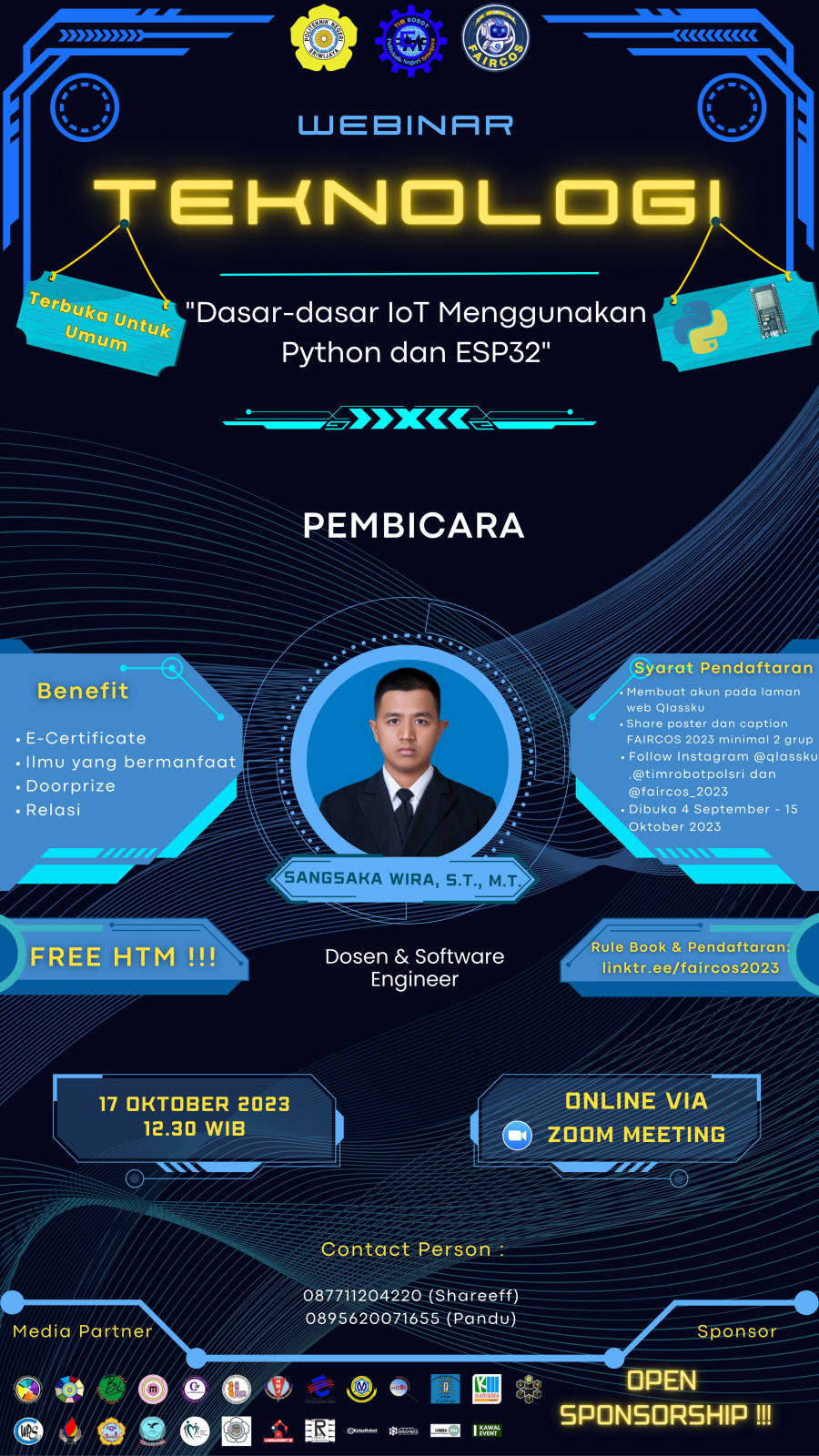 FAIRCOS – Webinar Dasar-Dasar IoT Menggunakan Phyton dan FAIRCOS – Webinar Dasar-Dasar IoT Menggunakan Phyton dan