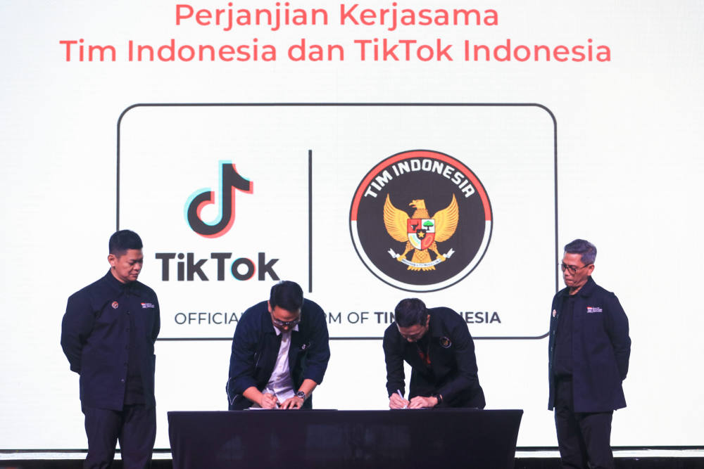 Tim Indonesia Bekerja Sama dengan TikTok Indonesia; Dukung Prestasi Para Atlet Tim Indonesia di Ajang Internasional 