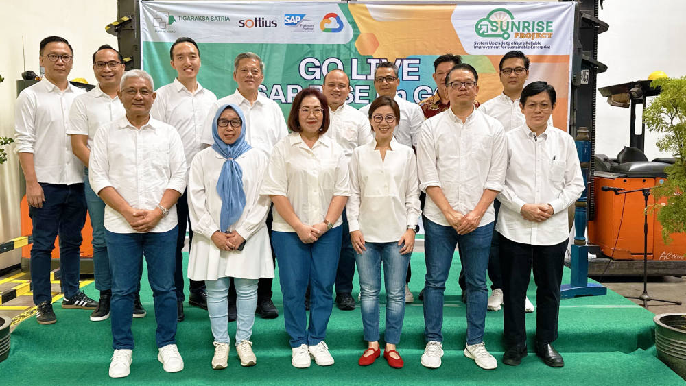 Kolaborasi PT Tigaraksa Satria Tbk dan PT Soltius Indonesia, Dorong Transformasi Digital dengan Implementasi RISE with SAP on GCP Melalui Project SUNRISE